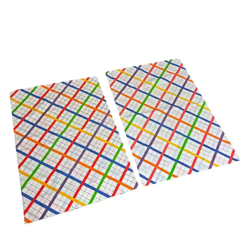 Vintage Morgan Jones Rainbow Grid Plaid Standard Pillowcase Set of 2 No Iron MCM